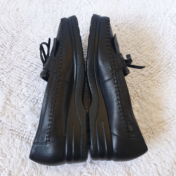 Naturalizer black loafer 1 in flatform slip-on US 6.5N Preowned excellent - Picture 3 of 8